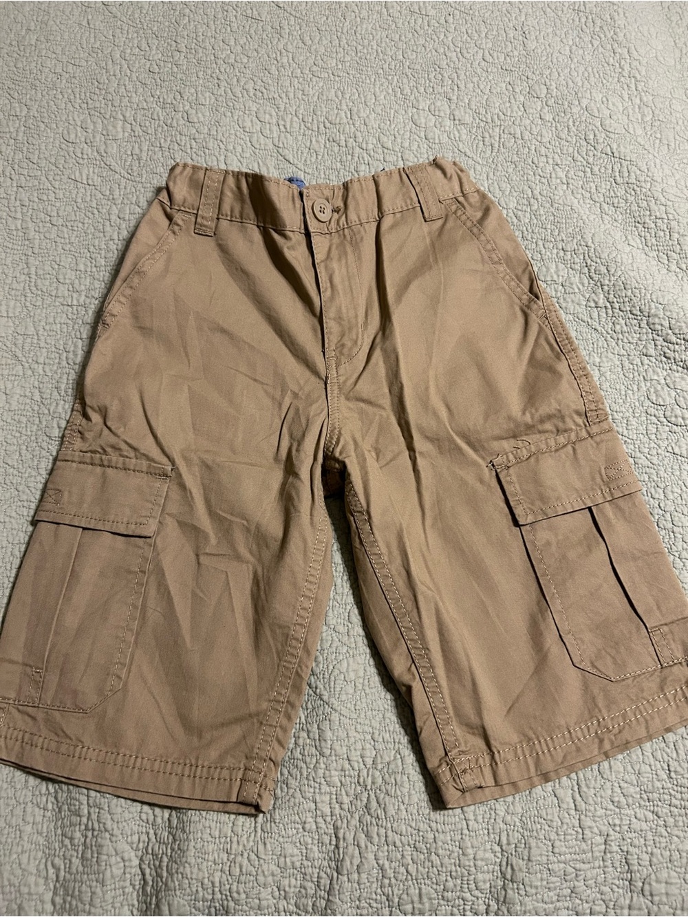 Levis Boys Tan Cargo Shorts - Breathable Utility Style